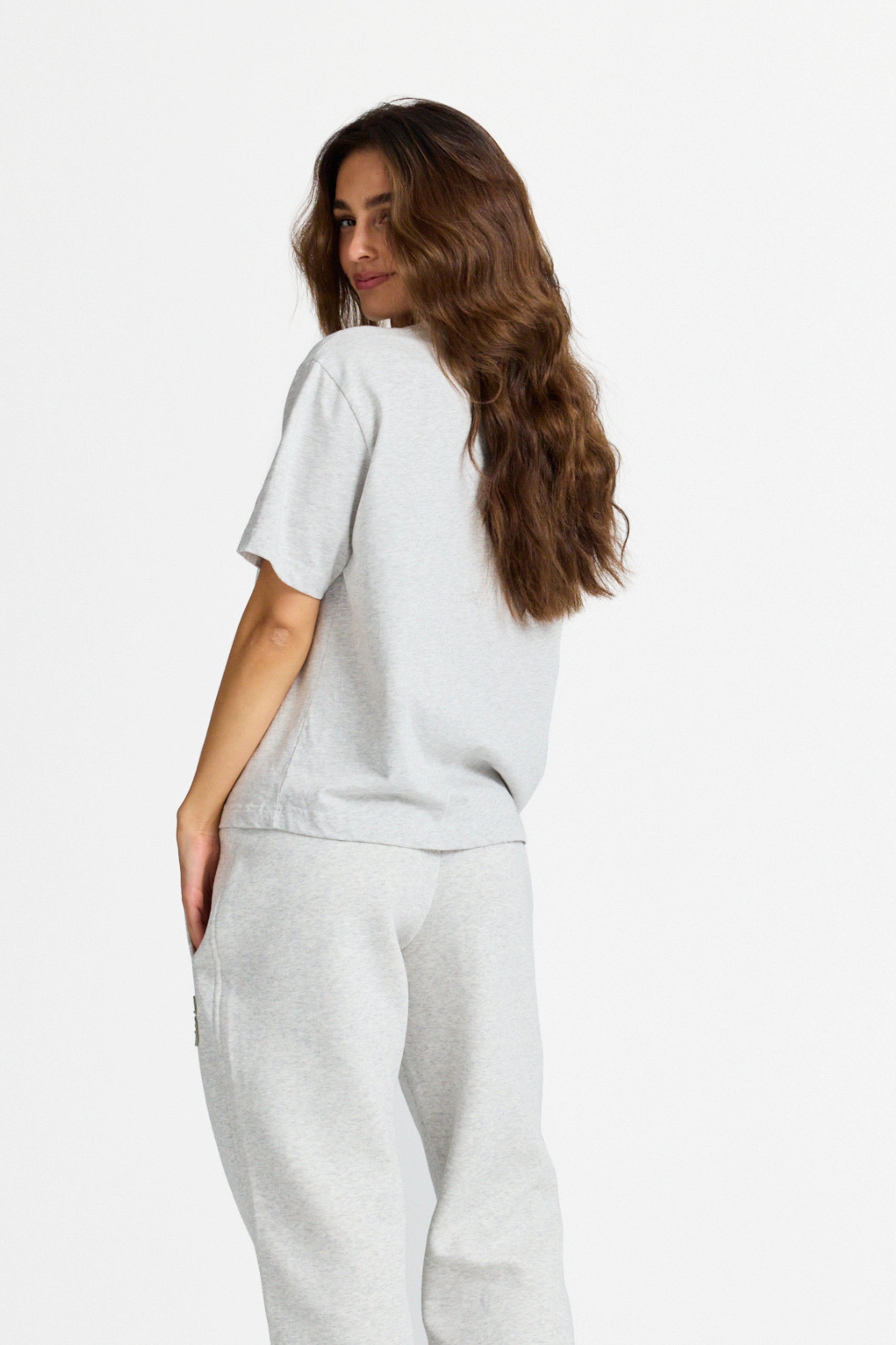 W. CS Tee - Grey melange